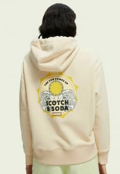 Scotch & Soda GRAPHIC - Sweat à Capuche - Peach -Scotch & Soda Soldes acab443498eb4098ac0386a3ac72782f