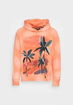 Scotch & Soda RELAXED PRINT AND EMBROIDERY WASHED FELPA HOODIE - Sweatshirt - Light Terra -Scotch & Soda Soldes ad433172ac9e41db991667fa6ff66a8c