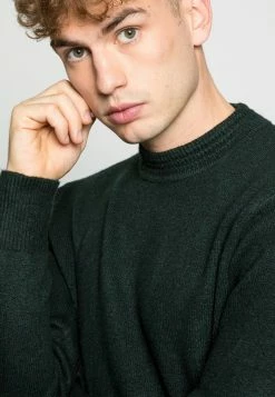 Scotch & Soda SOFT CREWNECK PULL WITH HIGHER COLLAR - Pullover - Arctic Teal Melange -Scotch & Soda Soldes ae8c16b7ff5a4bed9b129b127c6efcea