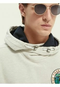 Scotch & Soda Sweat à Capuche - Grey Melange -Scotch & Soda Soldes ae96285a986244e4ac6fb0f350f1d45f