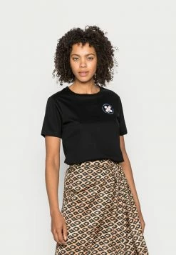 Scotch & Soda CREW NECK REGULAR FIT SHORT SLEEVED WITH GRAPHIC - T-shirt Imprimé - Black