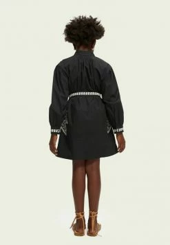 Scotch & Soda EMBROIDERED - Robe De Jour - Black -Scotch & Soda Soldes aee5288004a1461ea3f05792d64b8bb5
