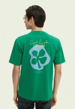 Scotch & Soda T-shirt Imprimé - Highlight Green -Scotch & Soda Soldes b0530cea19394917b1e835530e64c66c