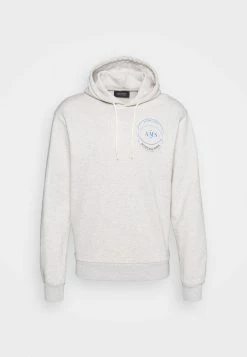 Scotch & Soda HOODED WITH CHEST ARTWORK - Sweatshirt - Grey Melange -Scotch & Soda Soldes b08b6c0e2833409eab382efbfcdd195f