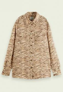 Scotch & Soda Chemisier - Brown -Scotch & Soda Soldes b0fe71eaa50b4437b80a5adede3ac2c2