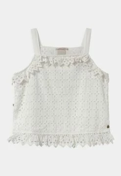 Scotch & Soda HIGH SIDE SLITS - Blouse - Off White