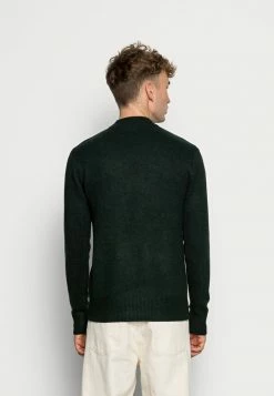 Scotch & Soda SOFT CREWNECK PULL WITH HIGHER COLLAR - Pullover - Arctic Teal Melange -Scotch & Soda Soldes b271d746590d40308161e9b355352234