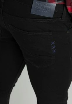 Scotch & Soda ESSENTIALS SKIM - Jean Slim - Stay Black -Scotch & Soda Soldes b3d75bfd3193423c92c79f034c1a182d