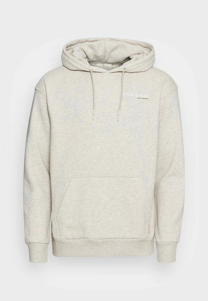 Scotch & Soda UNISEX RELAXED FIT FELPA HOODIE - Sweat à Capuche - Grey Melange 4 Scotch & Soda UNISEX RELAXED FIT FELPA HOODIE - Sweat à Capuche - Grey Melange – Image 4