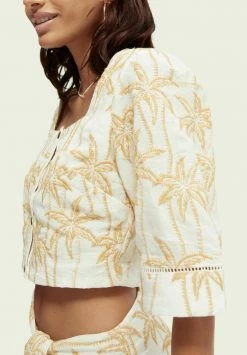 Scotch & Soda EMBROIDERED CROPPED - Blouse - Combo W -Scotch & Soda Soldes b55b38c4e17f4c7594f13028f8e21095