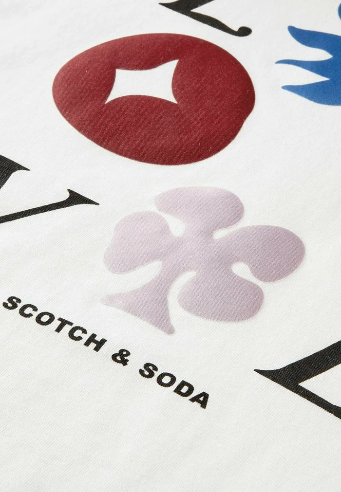 Scotch & Soda LOOSE FIT GRAPHIC - T-shirt Imprimé - Off White 7 Scotch & Soda LOOSE FIT GRAPHIC - T-shirt Imprimé - Off White – Image 7
