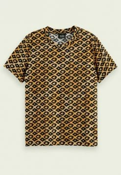 Scotch & Soda T-shirt Imprimé - Brown -Scotch & Soda Soldes b67f57b2ffe54db18377ea7e0e774604