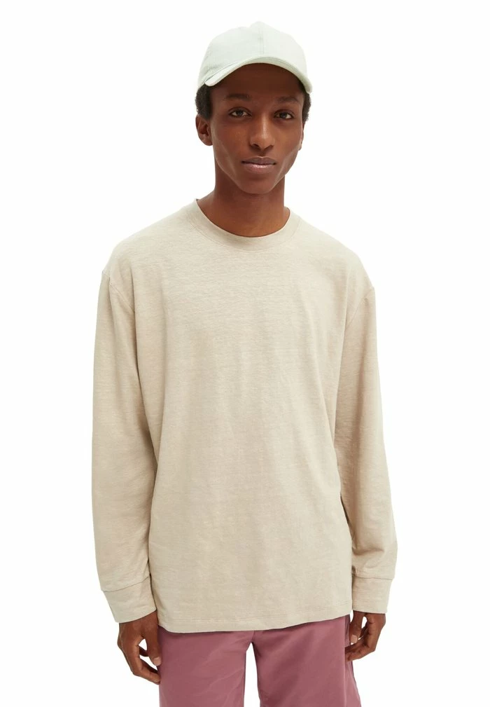 Scotch & Soda RELAXED-FIT - T-shirt à Manches Longues - Sand 1 Scotch & Soda RELAXED-FIT - T-shirt à Manches Longues - Sand