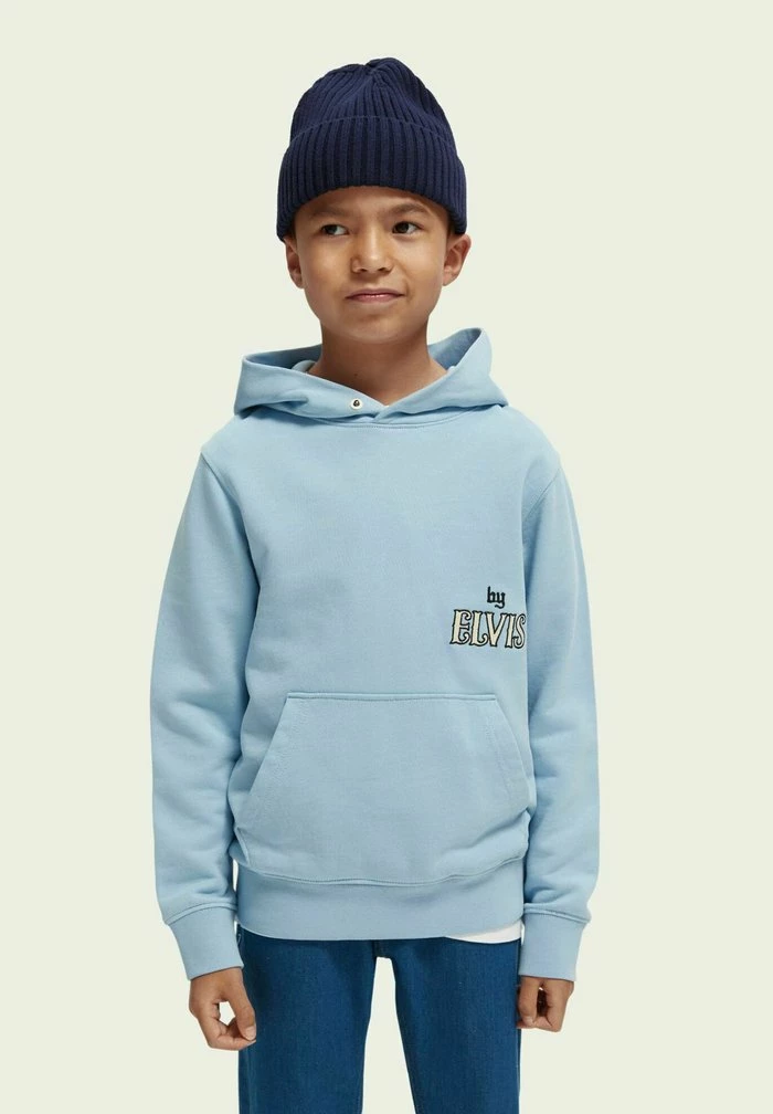 Scotch & Soda Sweat à Capuche - Fifties Blue 2 Scotch & Soda Sweat à Capuche - Fifties Blue – Image 2