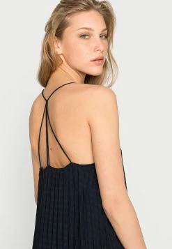 Scotch & Soda CHECKED MIDI DRESS WITH PLEATS - Robe De Jour - Night -Scotch & Soda Soldes b9e4679b7908476da104c126ea054b09