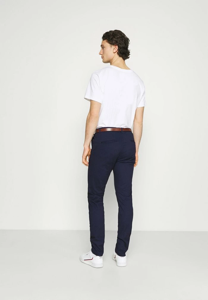 Scotch & Soda BELTED CHINO - Chino - Navy 3 Scotch & Soda BELTED CHINO - Chino - Navy – Image 3