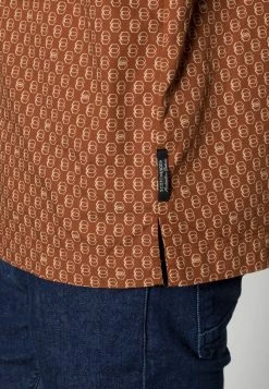 Scotch & Soda ALL-OVER SHORTSLEEVE - Chemise - Brown, Multi-coloured -Scotch & Soda Soldes bb418c4fd2e14290bf57bd24d7cff197