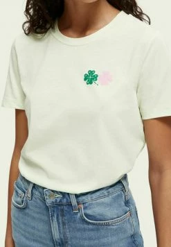 Scotch & Soda SHORT SLEEVED - T-shirt Imprimé - Citrus Green -Scotch & Soda Soldes bb4f53f4d0764824b9a03347614b970a