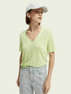Scotch & Soda CLASSIC - T-shirt Basique - Lime