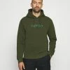 Scotch & Soda HOODED WITH CHEST ARTWORK - Sweatshirt - Military Green