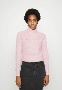 Scotch & Soda TURTLE NECK REGULAR FIT - Pullover - Pink Cloud Melange