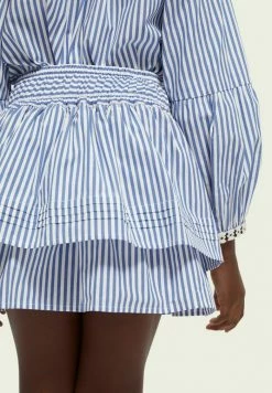 Scotch & Soda YARN-DYED - Jupe Plissée - Blue 12 Scotch & Soda YARN-DYED - Jupe Plissée - Blue -Scotch & Soda Soldes bcd2b21b7e974f11bdb14a1d91971d2d