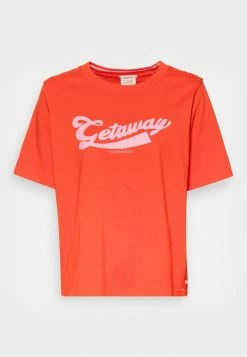 Scotch & Soda SHORT SLEEVE - T-shirt Imprimé - Poppy Red -Scotch & Soda Soldes bce852e345d842ad84667111370d46c5