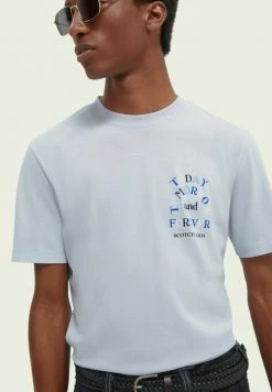 Scotch & Soda REGULAR FIT ARTWORK - T-shirt Imprimé - Dream Blue -Scotch & Soda Soldes bd3953daab1e404087b0e1737bfab0e5