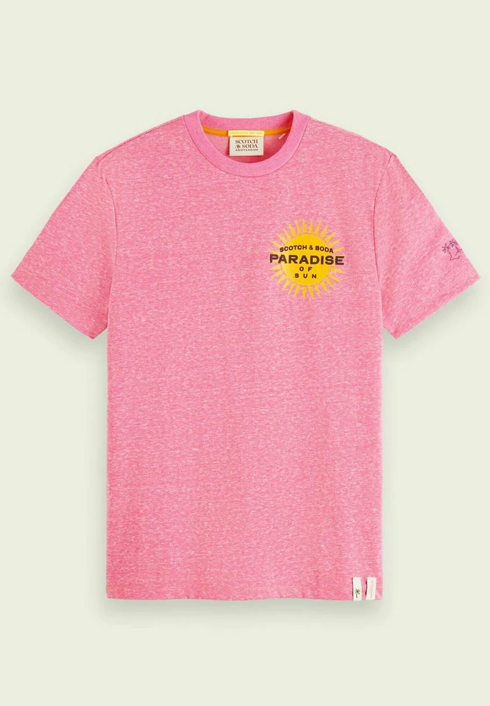 Scotch & Soda GRAPHIC - T-shirt Imprimé - Magenta Melange 6 Scotch & Soda GRAPHIC - T-shirt Imprimé - Magenta Melange – Image 6