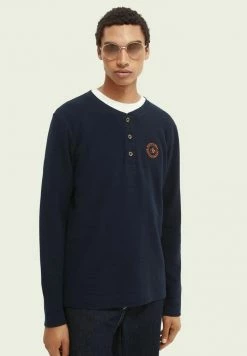 Scotch & Soda LONG SLEEVED - T-shirt à Manches Longues - Night