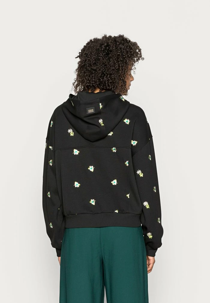 Scotch & Soda EMBROIDERED HOODIE - Sweat à Capuche - Black 3 Scotch & Soda EMBROIDERED HOODIE - Sweat à Capuche - Black – Image 3
