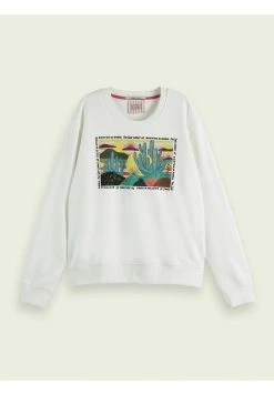Scotch & Soda RELAXEDFIT - Sweatshirt - Off White -Scotch & Soda Soldes be04e74ebe4945e2b3dc84d809cfaa4e