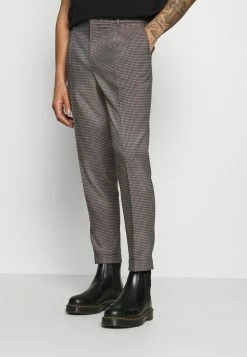 Scotch & Soda BLAKE CLASSIC PLEATED STRUCTURED - Pantalon Classique - Dark Brown