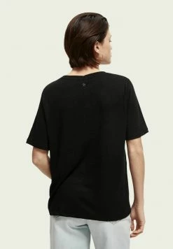 Scotch & Soda T-shirt Basique - Black -Scotch & Soda Soldes bea61c8b8e9a4e04bfb5fea5fbfae459