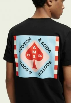 Scotch & Soda GRAPHIC - T-shirt Imprimé - Black -Scotch & Soda Soldes beba5aeb8ace4e3cad843e19e8bb325c