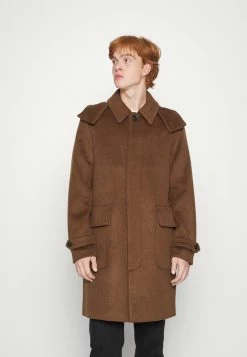 Scotch & Soda LONG HOODED COAT - Manteau Classique - Aviator Brown