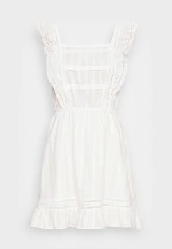 Scotch & Soda EMBROIDERED SHORT LENGTH DRESS WITH RUFFLES - Robe De Jour - Off White -Scotch & Soda Soldes bfb7dc98672248b4b3facda9b887c48c