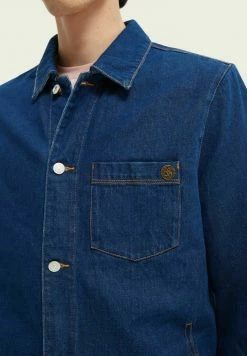 Scotch & Soda Veste En Jean - Indigo -Scotch & Soda Soldes bfce53dc7d6b428a96ee60f856c4d685