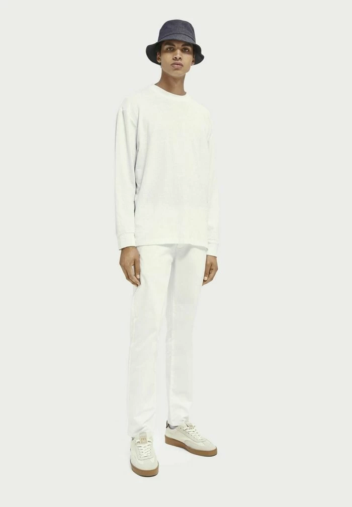 Scotch & Soda RELAXED-FIT - T-shirt à Manches Longues - White 4 Scotch & Soda RELAXED-FIT - T-shirt à Manches Longues - White – Image 4