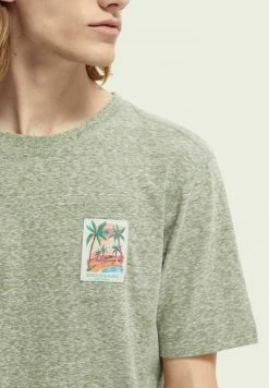 Scotch & Soda REGULAR FIT - T-shirt Imprimé - Army Melange -Scotch & Soda Soldes c066a7461484432bbbbd46350a8880d8