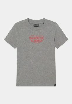 Scotch & Soda REGULAR FIT ARTWORK - T-shirt Imprimé - Grey Melange