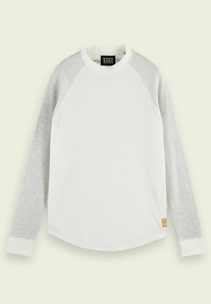 Scotch & Soda WAFFLE - T-shirt à Manches Longues - Grey 5 Scotch & Soda WAFFLE - T-shirt à Manches Longues - Grey – Image 5