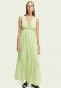 Scotch & Soda Robe Longue - Lime