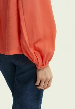Scotch & Soda Blouse - Sunset Red -Scotch & Soda Soldes c3c02fa0ca8c4dc3a430fd678282b2a3