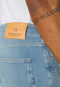 Scotch & Soda SKIM - Jeans Skinny - Blauw Trace -Scotch & Soda Soldes c3e6ddad6e074e60b3c058748332924d