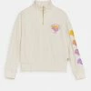 Scotch & Soda BOXY FIT WITH HALF ZIP NECKLINE AND PRINTED ARTWORKS - Sweatshirt - Off White