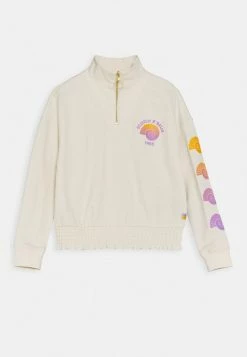 Scotch & Soda BOXY FIT WITH HALF ZIP NECKLINE AND PRINTED ARTWORKS - Sweatshirt - Off White