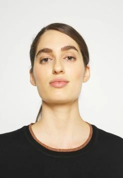 Scotch & Soda BASIC STRIPED - Pullover - Black -Scotch & Soda Soldes c4e8b39752cf46e3b2849439e865d393