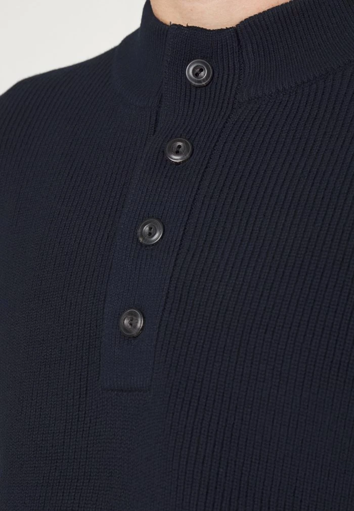 Scotch & Soda BUTTONED MOCK NECK - Pullover - Night 6 Scotch & Soda BUTTONED MOCK NECK - Pullover - Night – Image 6