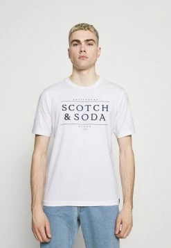 Scotch & Soda SHORT SLEEVE LOGO TEE - T-shirt Imprimé - White